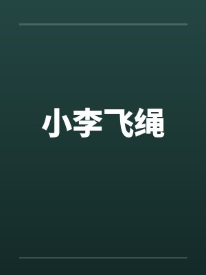 小李飞绳封面